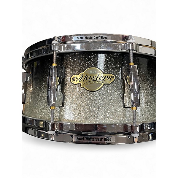 Used Pearl 14in Masters Maple Glitter Silver Black Drum