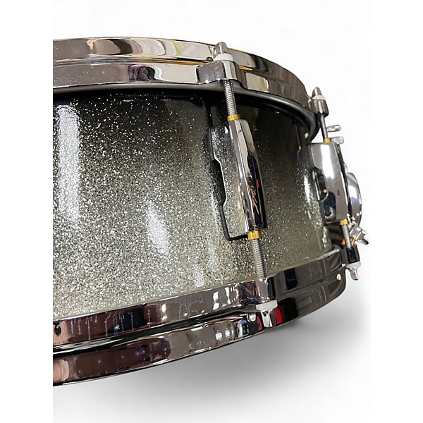 Used Pearl 14in Masters Maple Glitter Silver Black Drum