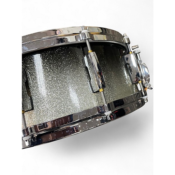 Used Pearl 14in Masters Maple Glitter Silver Black Drum