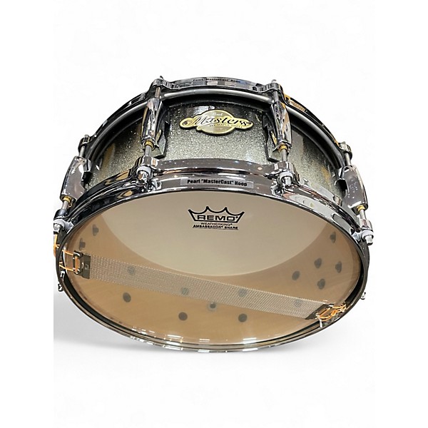 Used Pearl 14in Masters Maple Glitter Silver Black Drum