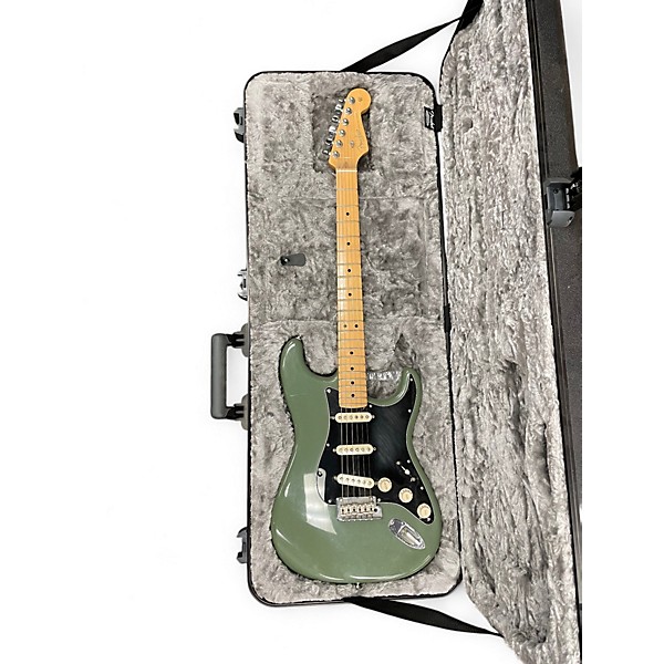 Used 2017 Fender American Professional Stratocaster SSS Royal Olive Solid Body Electric Guitar