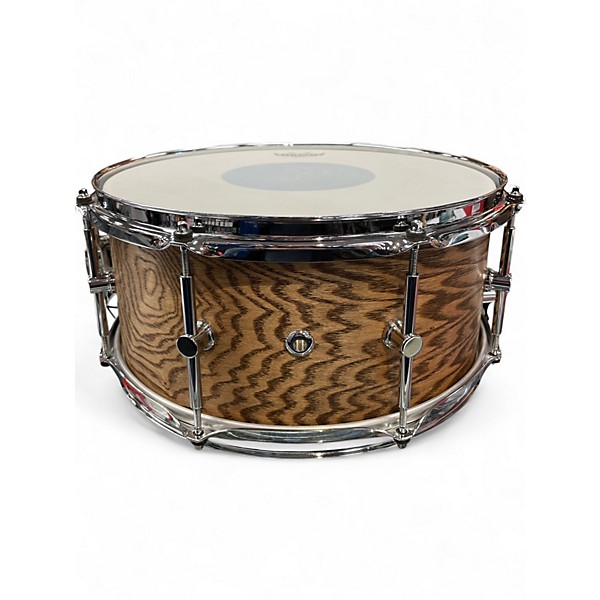 Used Canopus 14X6.5 Ash Natural Grain Ash Oil Drum