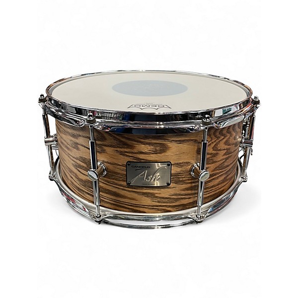 Used Canopus 14X6.5 Ash Natural Grain Ash Oil Drum