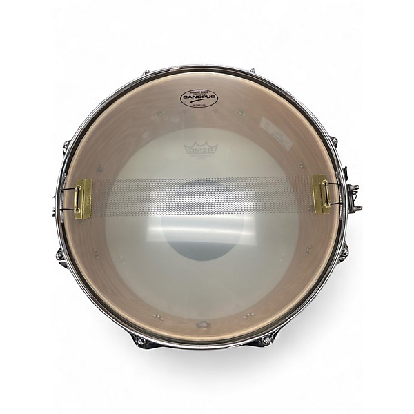 Used Canopus 14X6.5 Ash Natural Grain Ash Oil Drum