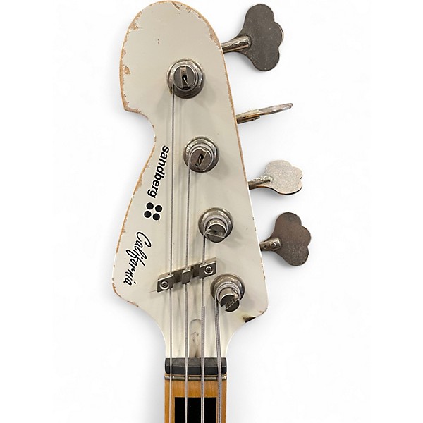 Used sandberg California TT 4 String HARDCORE VINTAGE VIRGIN WHITE Electric Bass Guitar