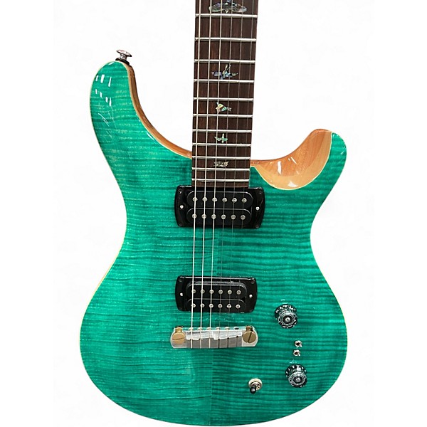 Used PRS SE Paul's Guitar Turquoise Solid Body Electric Guitar