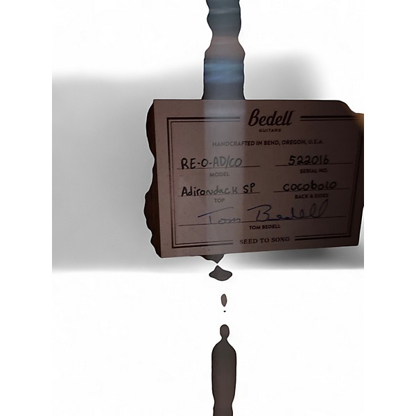 Used Bedell RE-O-AD/CO Sandburst Acoustic Electric Guitar