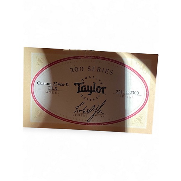 Used Taylor CUSTOM 224ce-k DLX Natural Acoustic Electric Guitar