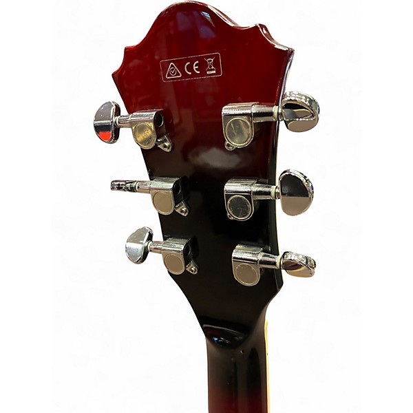 Used Ibanez AF75 Trans Red Burst Hollow Body Electric Guitar