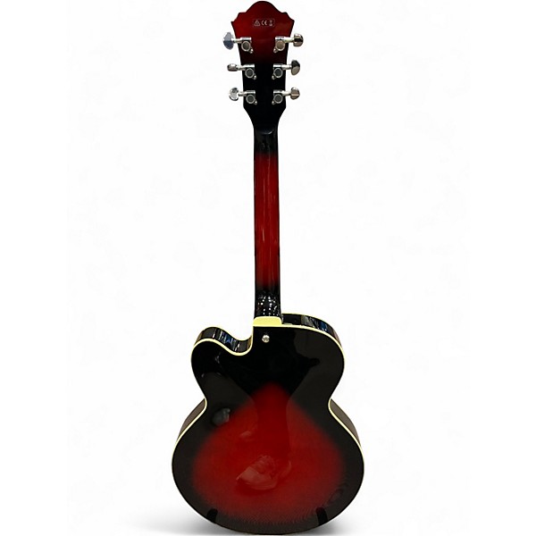 Used Ibanez AF75 Trans Red Burst Hollow Body Electric Guitar