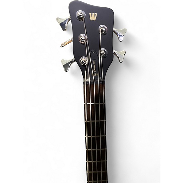 Used Warwick Corvette Double Buck 5 String Black Electric Bass Guitar