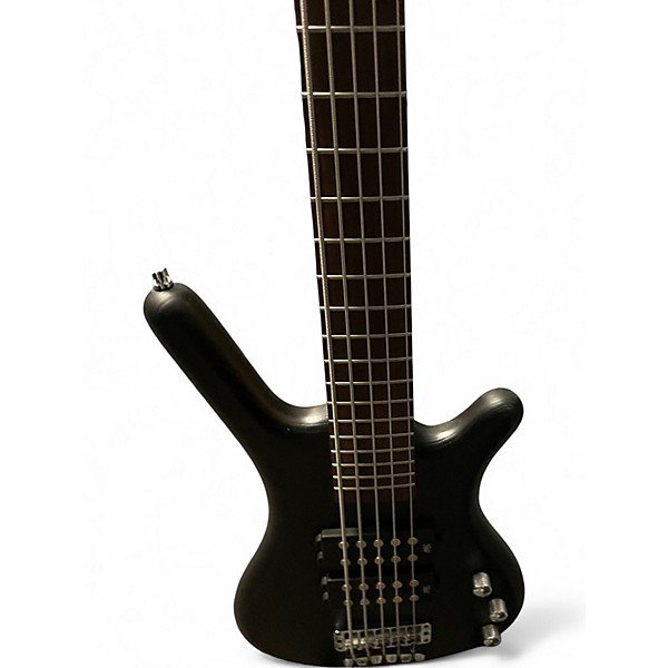Used Warwick Corvette Double Buck 5 String Black Electric Bass Guitar