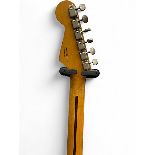 Used 2012 Fender Road Worn 50s Stratocaster Black Solid Body Electric Guitar