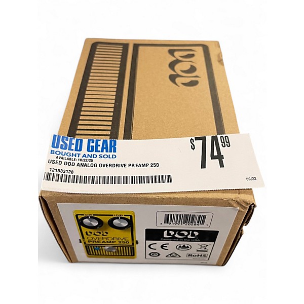 Used DOD Analog Overdrive Preamp 250 Effect Pedal