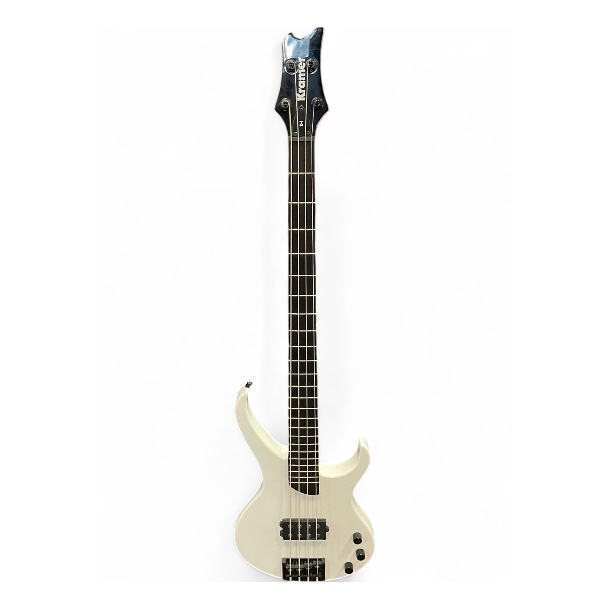 Kramer D-2 BASS エレキベース 4弦 ホワイト KRAMER D-1 BASS - PEARL WHITE WITH ACTIVE ELECTRONICS - BLACK
