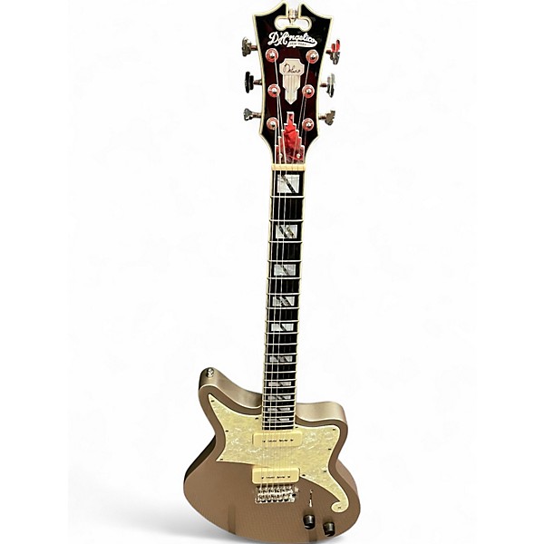 Used D'Angelico Bedford Deluxe Desert Gold Solid Body Electric Guitar
