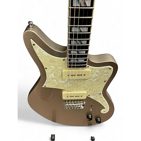 Used D'Angelico Bedford Deluxe Desert Gold Solid Body Electric Guitar