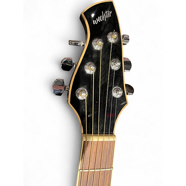 Used Wechter Guitars PATHMAKER 3101 22 FRET DOUBLE CUT Black Acoustic Electric Guitar