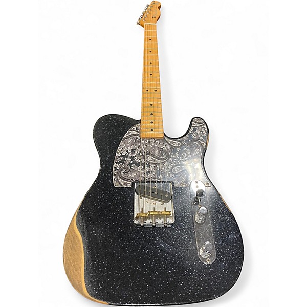 Used Fender brad paisley esquire road worn telecaster black sparkle Solid Body Electric Guitar