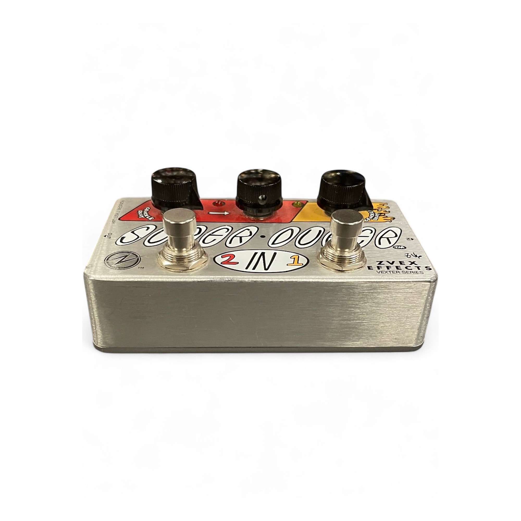Used ZVEX Vexter Super Duper 2 In 1 Overdrive Effect Pedal
