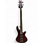 Used Schecter Guitar Research Stiletto Elite 4 String Trans Red Electric Bass Guitar thumbnail