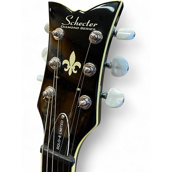 Used Schecter Guitar Research SOLO 6 LIMITED  Black Solid Body Electric Guitar