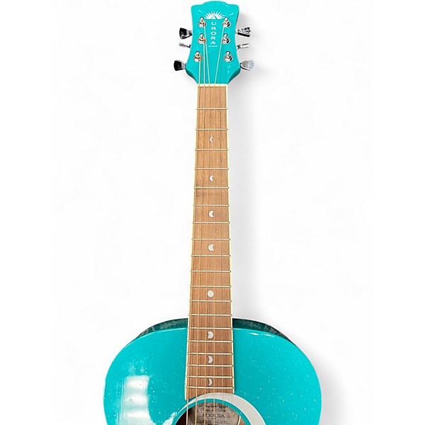 Used Luna AR BOR TEAL GLITTER TEAL Acoustic Guitar