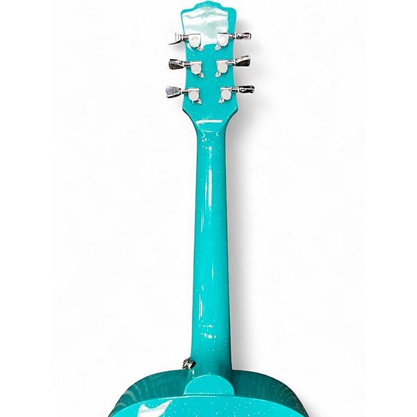 Used Luna AR BOR TEAL GLITTER TEAL Acoustic Guitar