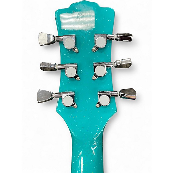 Used Luna AR BOR TEAL GLITTER TEAL Acoustic Guitar