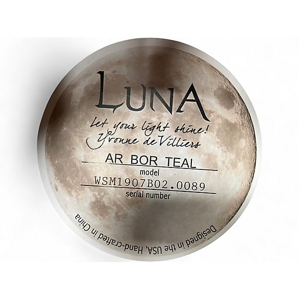 Used Luna AR BOR TEAL GLITTER TEAL Acoustic Guitar