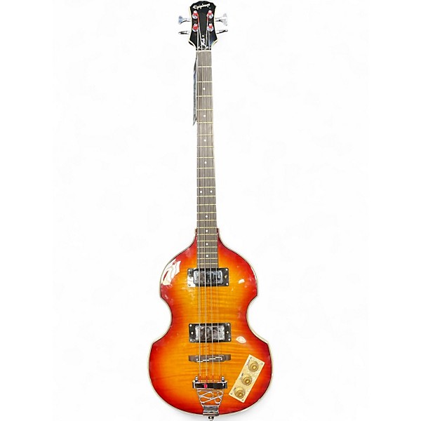 Used Epiphone Viola Vintage Sunburst Electric Bass Guitar