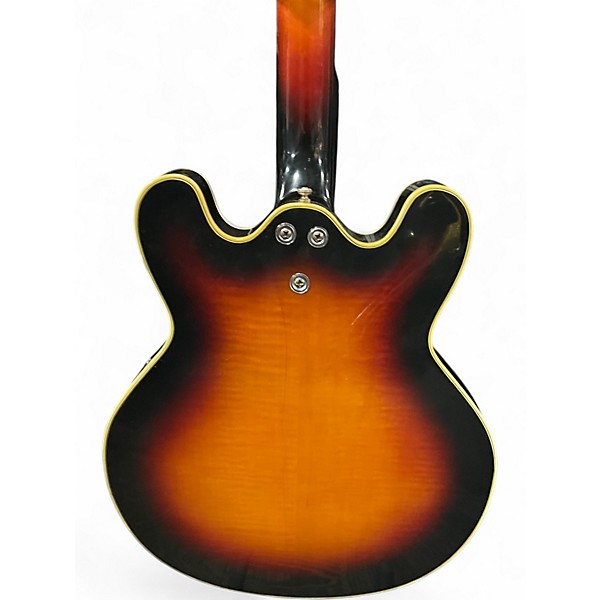 Vintage 1960s Mosrite Celebrity 2 Color Sunburst Hollow Body Electric Guitar