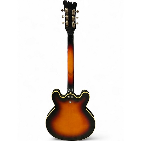 Vintage 1960s Mosrite Celebrity 2 Color Sunburst Hollow Body Electric Guitar