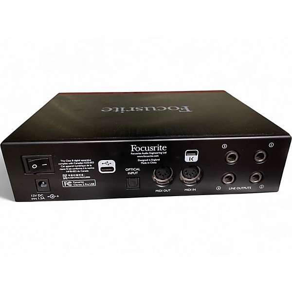 Used Focusrite Clarett 2Pre Audio Interface