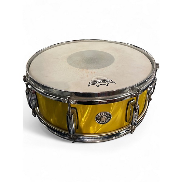 Used Gretsch Drums 6X14 Catalina Club Series Snare YELLOW SATIN FLAME Drum