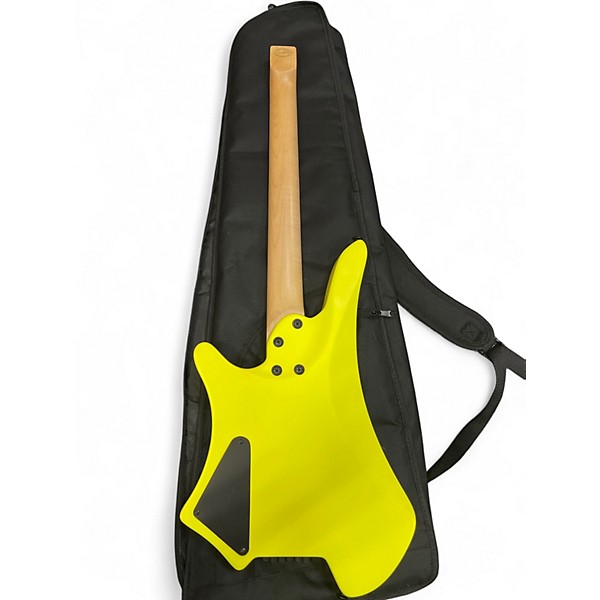 Used Agile EXOGENESIS HEADLESS 6 STRING NEON YELLOW Solid Body Electric Guitar