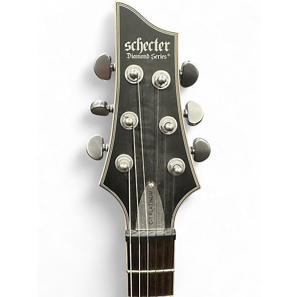 Used Schecter Guitar Research C1 Platinum Trans Gray Solid Body Electric Guitar