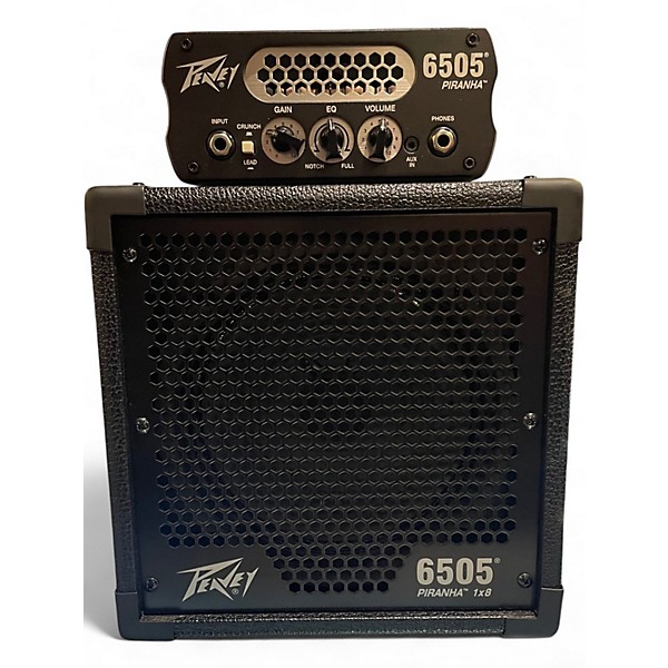 Used Peavey 6505 Piranha Head and Cab Guitar Stack