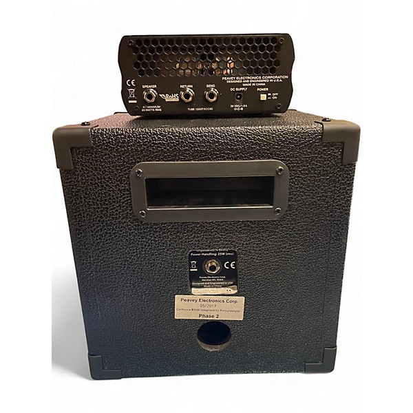 Used Peavey 6505 Piranha Head and Cab Guitar Stack