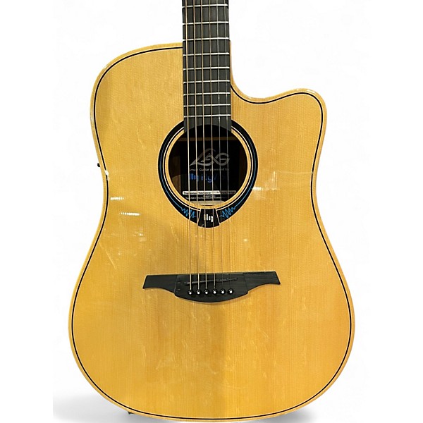 Used Lag Guitars THV30DCE Natural Acoustic Guitar