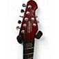 Used Ernie Ball Music Man Majesty 7 Crimson Red Trans Solid Body Electric Guitar