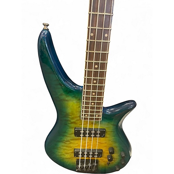 Used Jackson X SERIES SPECTRA AMBER BLUE BURST Electric Bass Guitar