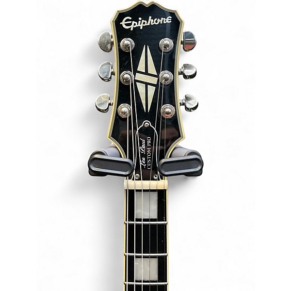 Used Epiphone Les Paul Custom Pro Silverburst Solid Body Electric Guitar