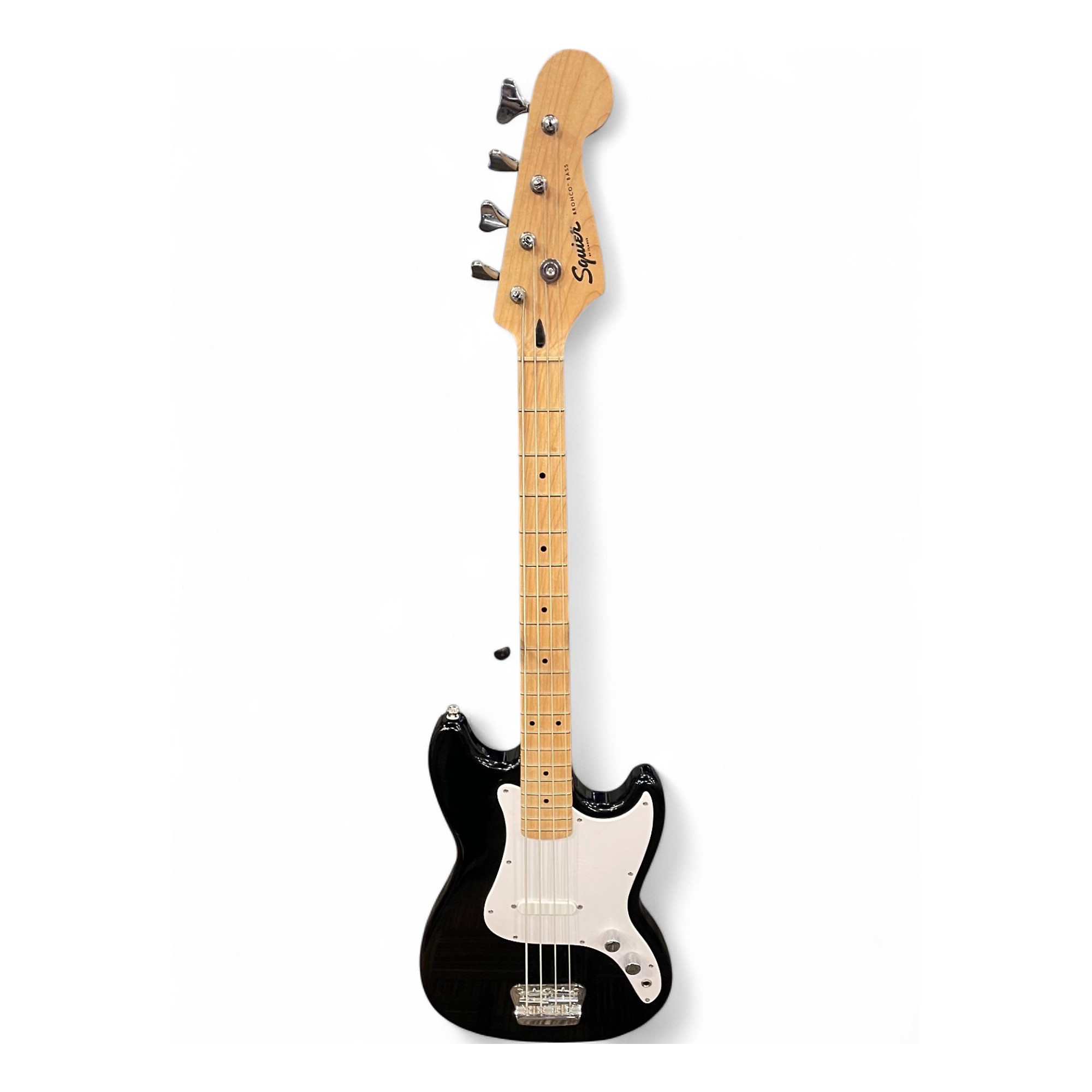 Used Squier Bronco Black Electric Bass Guitar Black | Guitar