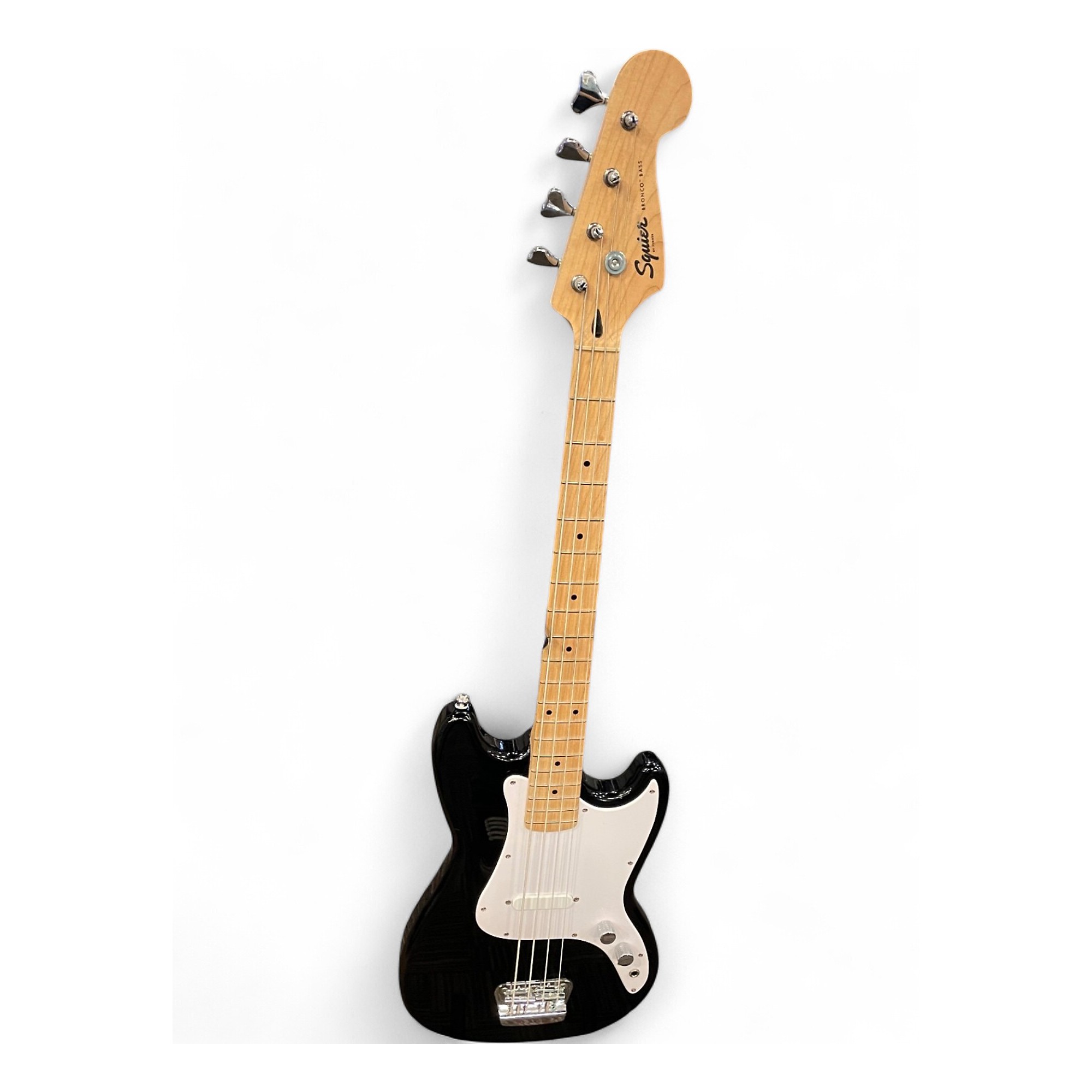 Used Squier Bronco Black Electric Bass Guitar Black | Guitar
