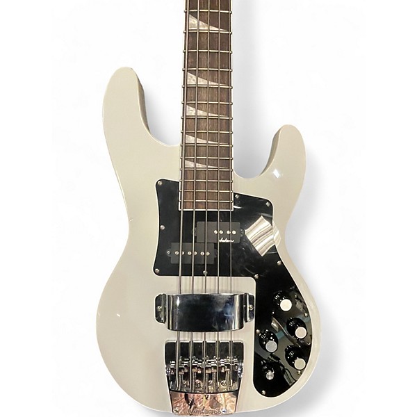 Used Jackson CBXNT DX V Alpine White Electric Bass Guitar