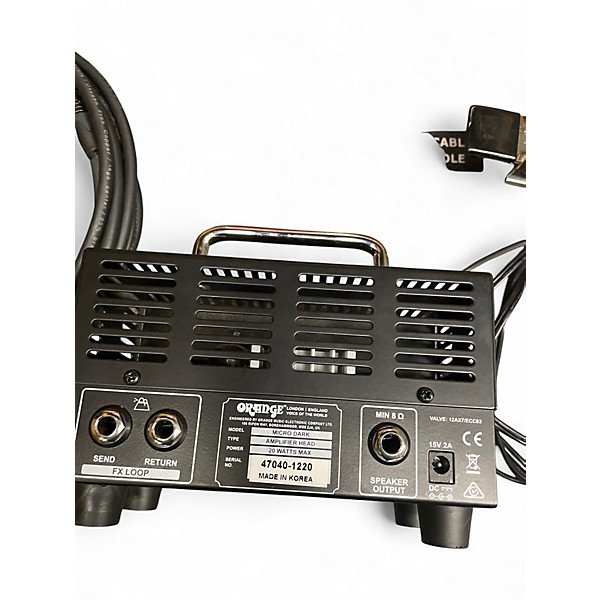 Used Orange Amplifiers Micro Dark 20W Tube Guitar Amp Head