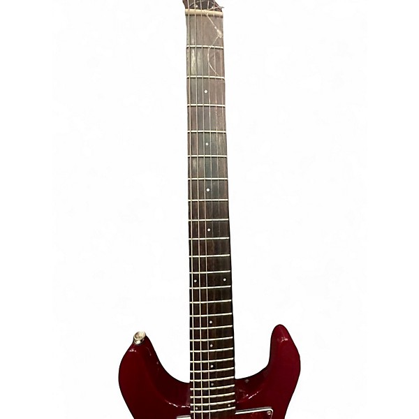 Used Ampeg AMG100 Trans Red Solid Body Electric Guitar