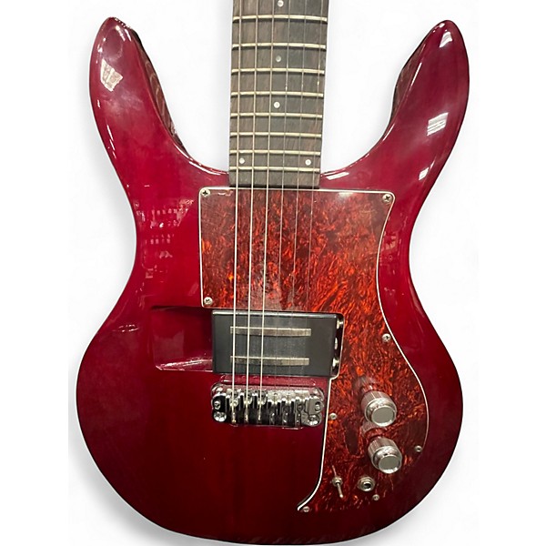 Used Ampeg AMG100 Trans Red Solid Body Electric Guitar