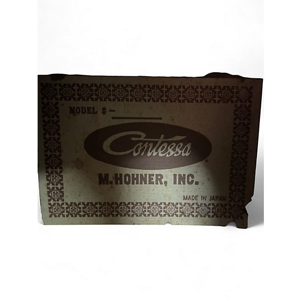 Vintage 1960s Hohoner contessa Antique Natural Acoustic Electric Guitar